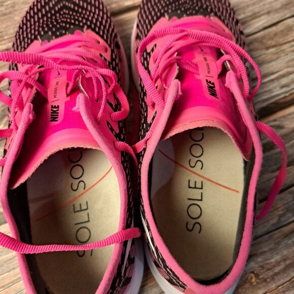 Nike Pegasus Turbo 2 hot pink and black Women's running shoes size 8 - Picture 5 of 9